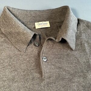 Men's Gran Sasso XXL Knit Sweater‎ - Charcoal Gray - Lano, Silk & Cashmere blend